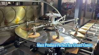 High Speed Automatic Ice Cream Cone Production Line Capable Of Producing Various Cone Sizes