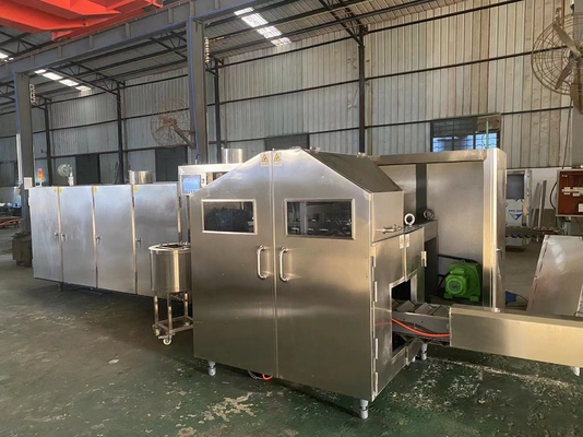 Хорошая цена. Печенье конуса мороженого L6.6xW2.1xH2m делая машину с системой PLC онлайн