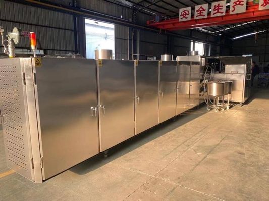 Конус мороженого сахара тоннеля 5kg/H силы газа делая машину
